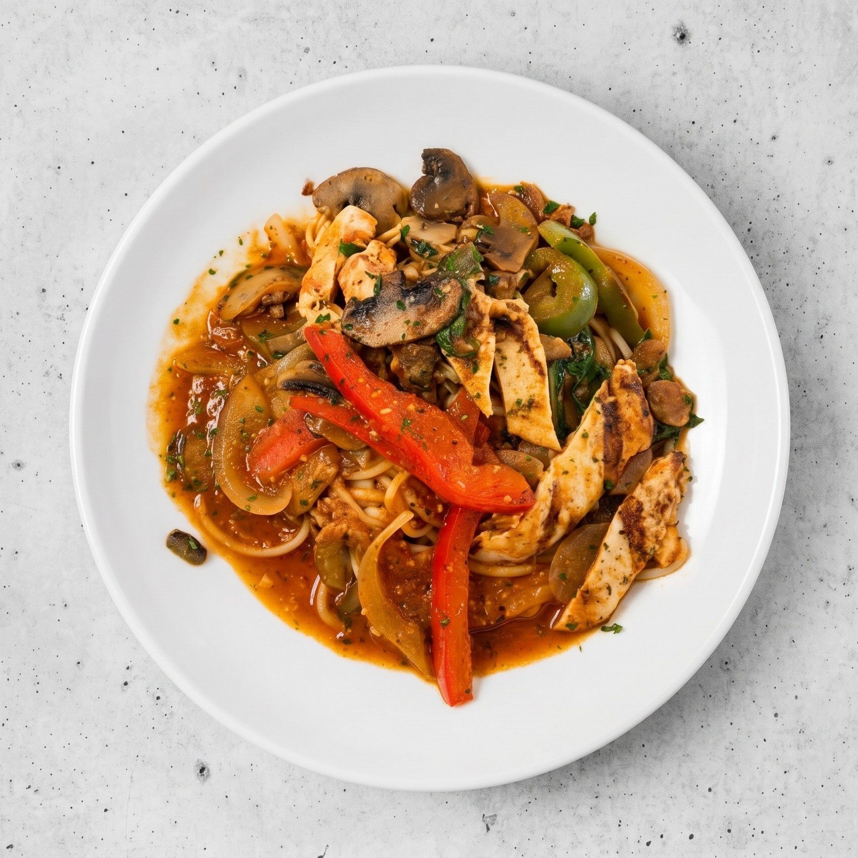 Chicken Scarparelli.