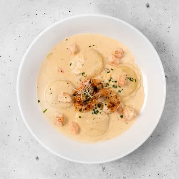 Shrimp Scampi Ravioli.