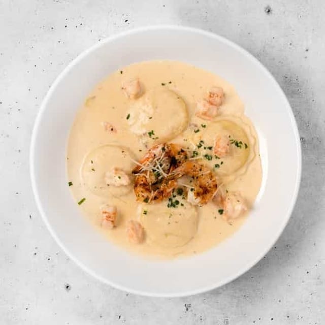 Shrimp Scampi Ravioli.
